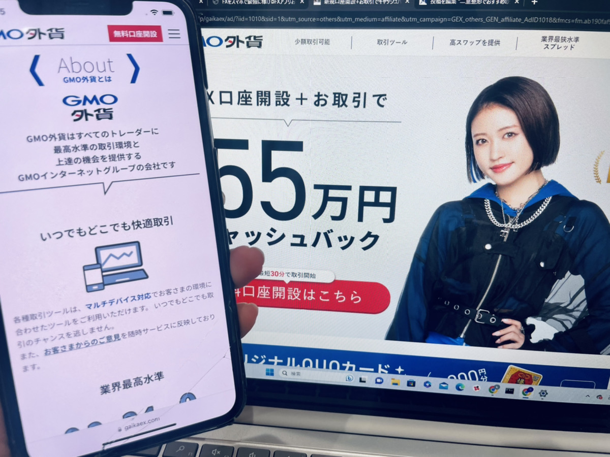 GMO外貨の参考画像
