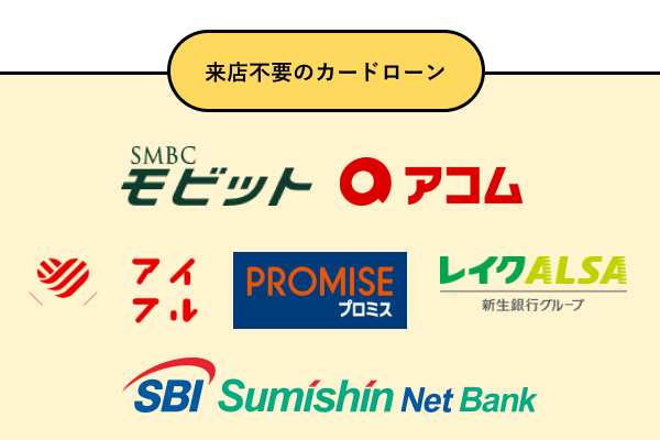来店不要のカードローンとキャッシング